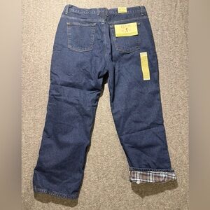 Red Head Flannel Lined Jeans men’s 38x30 blue Relaxed Straight heavy warm work